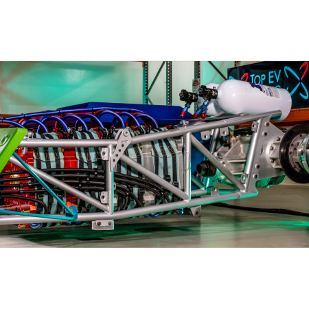 Top EV Racing's 4x QFM-360-X HyperPower Technologies' Axial-Flux eMachine Array in the ARC'D Solar-Charged Battery Electric Dragster!